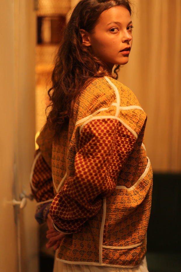 KANTHA JACKET OLIVER - sustainably made MOMO NEW YORK sustainable clothing, coatandjacket slow fashion