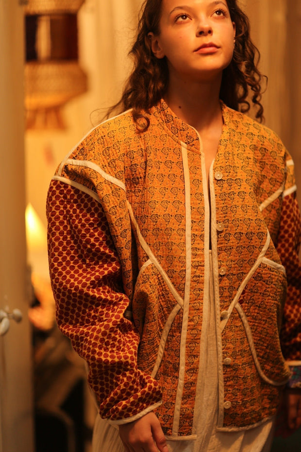 KANTHA JACKET OLIVER - sustainably made MOMO NEW YORK sustainable clothing, coatandjacket slow fashion