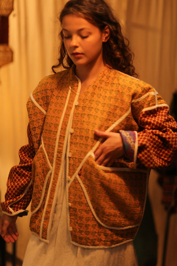 KANTHA JACKET OLIVER - sustainably made MOMO NEW YORK sustainable clothing, coatandjacket slow fashion