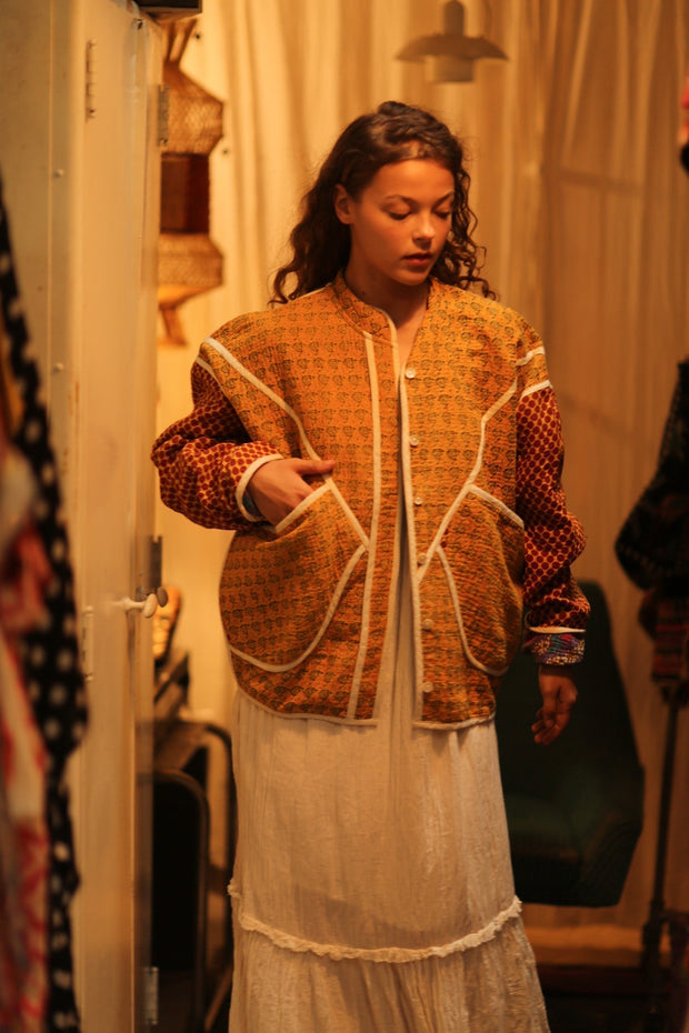 KANTHA JACKET OLIVER - sustainably made MOMO NEW YORK sustainable clothing, coatandjacket slow fashion