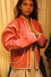KANTHA JACKET PINK EDIT - sustainably made MOMO NEW YORK sustainable clothing, coatandjacket slow fashion