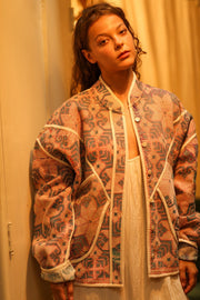 KANTHA JACKET PINK KANDA - sustainably made MOMO NEW YORK sustainable clothing, coatandjacket slow fashion