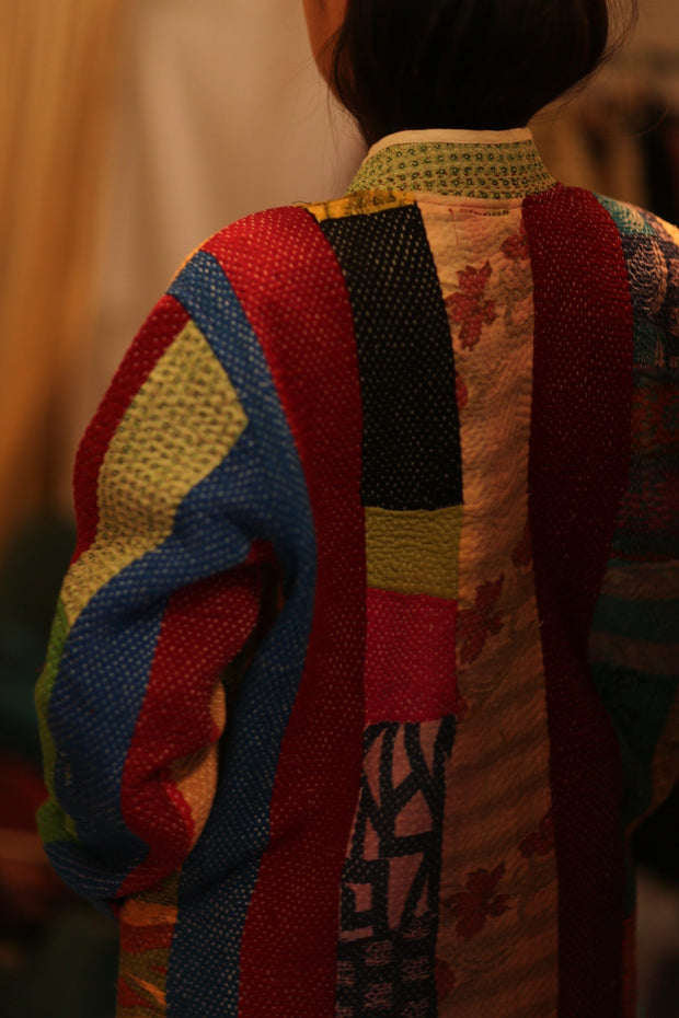 KANTHA JACKET SHEILO - sustainably made MOMO NEW YORK sustainable clothing, coatandjacket slow fashion