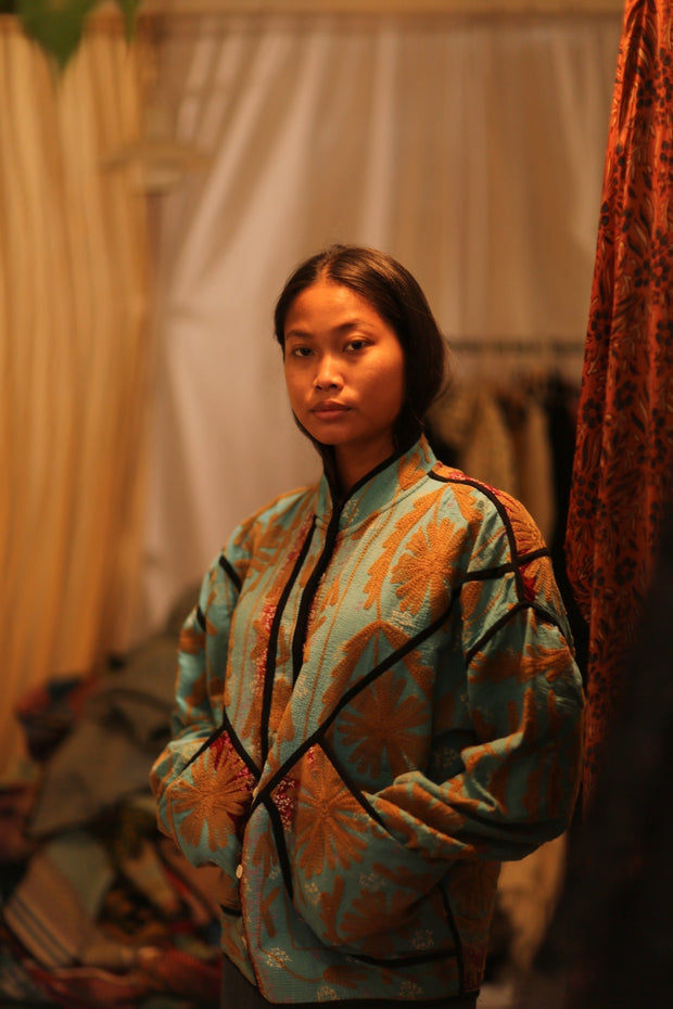 KANTHA JACKET TODOS - sustainably made MOMO NEW YORK sustainable clothing, coatandjacket slow fashion