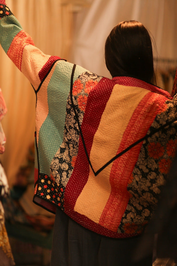 KANTHA JACKET ZINAS - sustainably made MOMO NEW YORK sustainable clothing, coatandjacket slow fashion