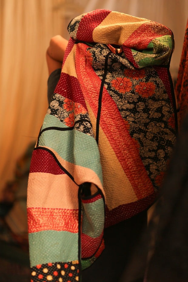 KANTHA JACKET ZINAS - sustainably made MOMO NEW YORK sustainable clothing, coatandjacket slow fashion