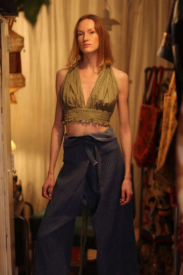 KIKI COTTON TOP - sustainably made MOMO NEW YORK sustainable clothing, Boho Chic slow fashion