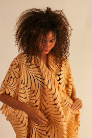 LACE KIMONO OSCAR - sustainably made MOMO NEW YORK sustainable clothing, kaftan slow fashion