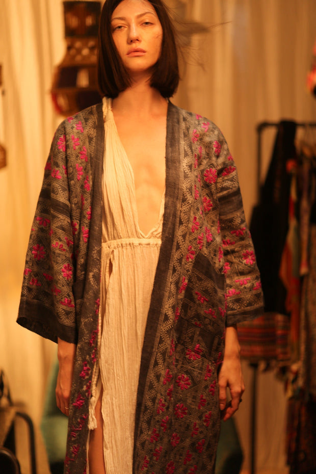 LORNA ARTISAN MADE KIMONO - sustainably made MOMO NEW YORK sustainable clothing, Coat slow fashion