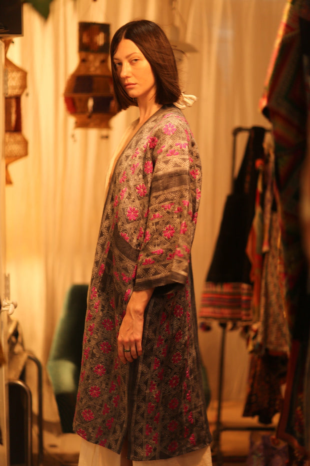 LORNA ARTISAN MADE KIMONO - sustainably made MOMO NEW YORK sustainable clothing, Coat slow fashion