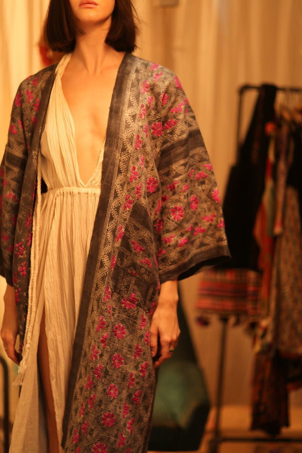 LORNA ARTISAN MADE KIMONO - sustainably made MOMO NEW YORK sustainable clothing, Coat slow fashion