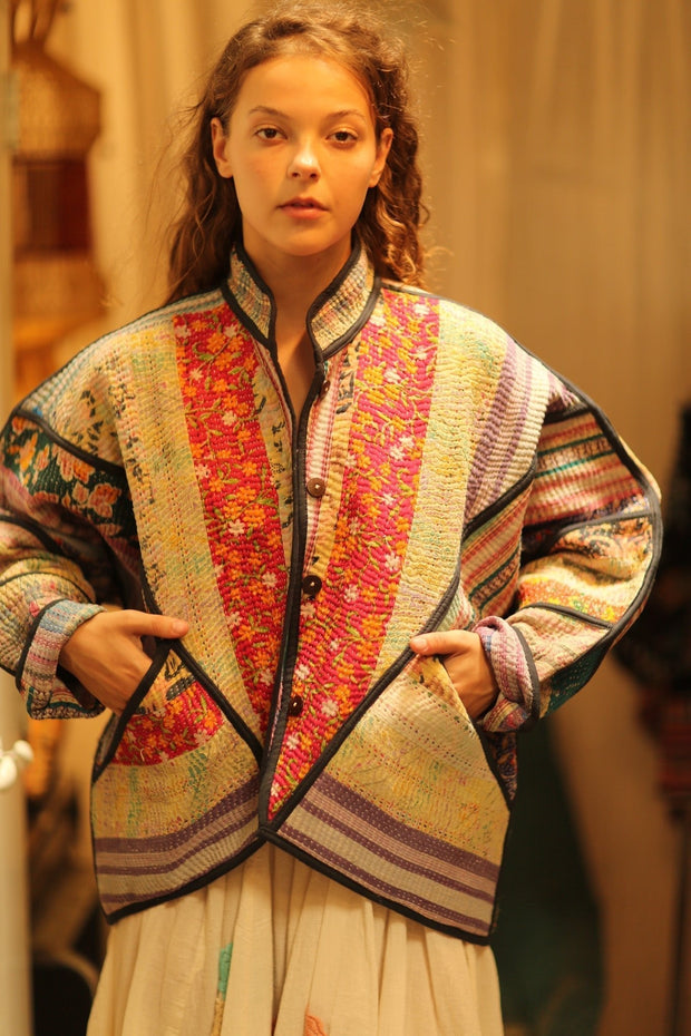 MIKAEL KANTHA BOMBER JACKET - sustainably made MOMO NEW YORK sustainable clothing, bomber slow fashion