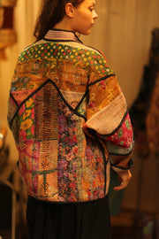 RIKU KANTHA BOMBER JACKET - sustainably made MOMO NEW YORK sustainable clothing, bomber slow fashion