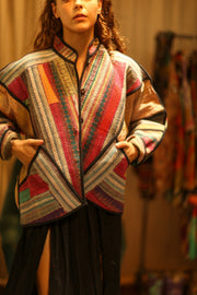 ROBBIE KANTHA BOMBER JACKET - sustainably made MOMO NEW YORK sustainable clothing, bomber slow fashion