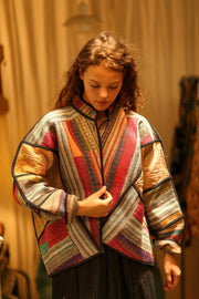 ROBBIE KANTHA BOMBER JACKET - sustainably made MOMO NEW YORK sustainable clothing, bomber slow fashion