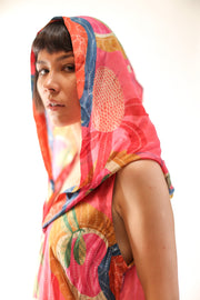 SILK HOODIE DRESS KLARA - sustainably made MOMO NEW YORK sustainable clothing, dress slow fashion