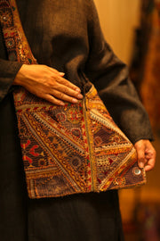 TAHNEE EMBROIDERED BAG - sustainably made MOMO NEW YORK sustainable clothing, bag slow fashion