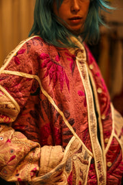 VINTAGE ANTIQUE FABRIC JACKET DEFNE - sustainably made MOMO NEW YORK sustainable clothing, bestseller slow fashion