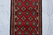 5.11 x 3.8 Ft, Collector piece Vintage Afghan Rug, Medium Sarooq Bukhara Rug, - sustainably made MOMO NEW YORK sustainable clothing, rug slow fashion