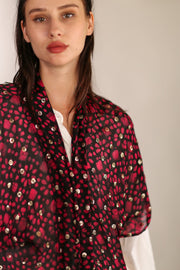 CHIFFON SILK KIMONO DENIA - sustainably made MOMO NEW YORK sustainable clothing, slow fashion