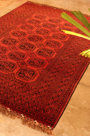 COLLECTORS’ PIECE Antique Turkmen Dali Filpai Elephant Foot Turkoman Natural Vegetable Dye Area size carpet,Vintage rug - sustainably made MOMO NEW YORK sustainable clothing, rug slow fashion