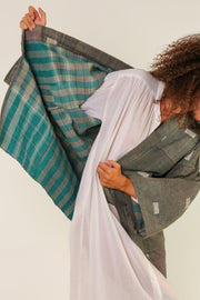 COTTON JACKET PIRA VINTAGE KANTHA QUILT - sustainably made MOMO NEW YORK sustainable clothing, Jacket slow fashion