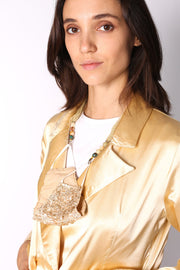 FACE MASK HOLDER ARABELLA - sustainably made MOMO NEW YORK sustainable clothing, slow fashion