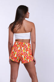 FLOWER EMBROIDERED SHORTS ELISA - sustainably made MOMO NEW YORK sustainable clothing, pants slow fashion