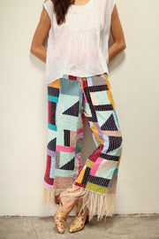 HAND STITCH PANTS OLISSA - sustainably made MOMO NEW YORK sustainable clothing, pants slow fashion