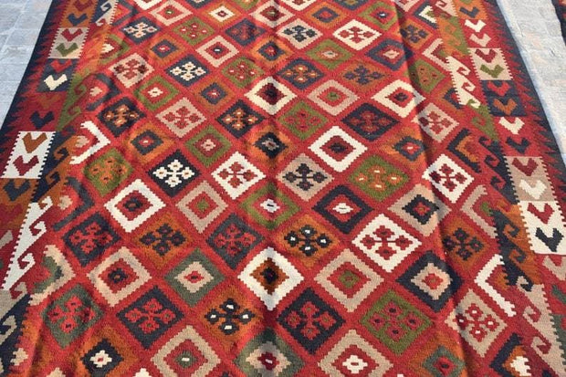 Handmade Kilim, Maimana Kilim, Old Kilim, Area Kilim, Afghan Kilim, Vintage kilim ,Chobi kilim ,Afghan Kilem ,Ghalmori Kilim - sustainably made MOMO NEW YORK sustainable clothing, rug slow fashion