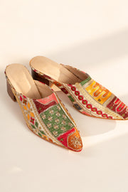 HEELED MULES TRIVIA - sustainably made MOMO NEW YORK sustainable clothing, mules slow fashion