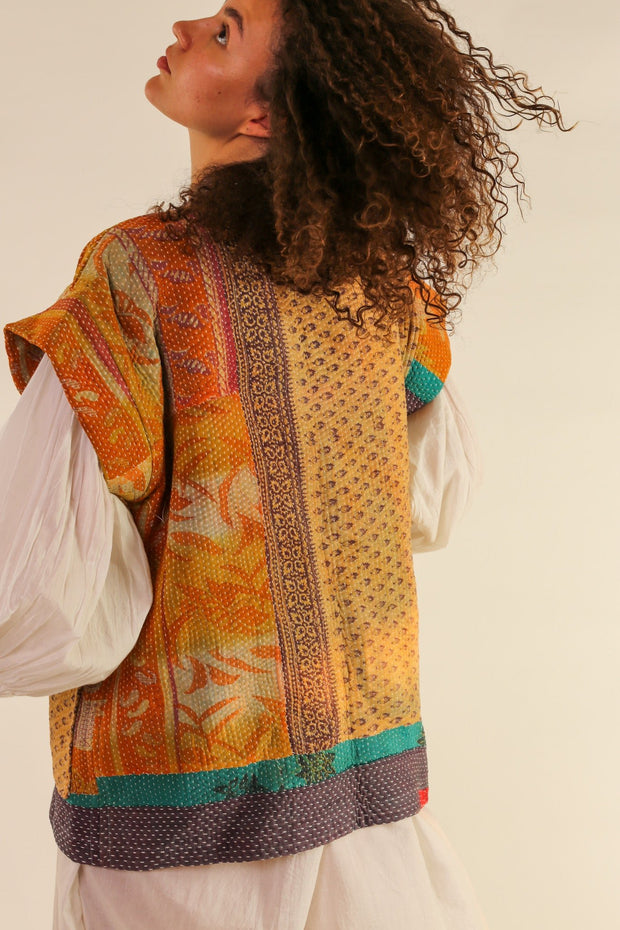 KANTHA VINTAGE QUILT ASSO - sustainably made MOMO NEW YORK sustainable clothing, slow fashion