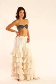 LAYERED BOHO PANTS PHANGAN - sustainably made MOMO NEW YORK sustainable clothing, pants slow fashion