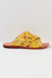 SUNNY DAYS SLIP ON SANDALS - sustainably made MOMO NEW YORK sustainable clothing, resort2023 slow fashion