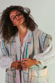 VINTAGE COTTON VEST WUISA - sustainably made MOMO NEW YORK sustainable clothing, slow fashion