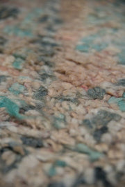 Vintage moroccan rug from Beni mguild, berber handmade area rug - sustainably made MOMO NEW YORK sustainable clothing, rug slow fashion