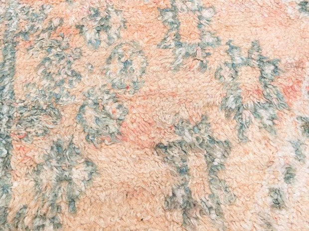 Vintage moroccan rug from Beni mguild, berber handmade area rug - sustainably made MOMO NEW YORK sustainable clothing, rug slow fashion