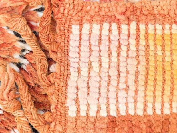 vintage moroccan rug from Beni mguild, berber handmade area rug - sustainably made MOMO NEW YORK sustainable clothing, rug slow fashion