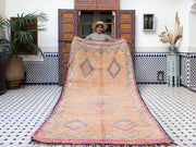 vintage moroccan rug from Beni mguild, berber handmade area rug - sustainably made MOMO NEW YORK sustainable clothing, rug slow fashion