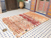 vintage moroccan rug from Beni mguild, berber handmade area rug - sustainably made MOMO NEW YORK sustainable clothing, rug slow fashion