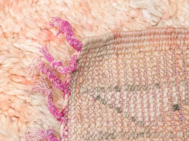 Vintage moroccan rug from Beni mguild, berber handmade area rug - sustainably made MOMO NEW YORK sustainable clothing, rug slow fashion