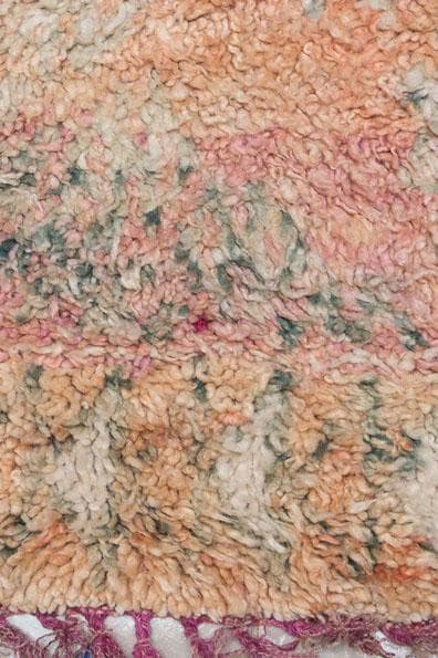 Vintage moroccan rug from Beni mguild, berber handmade area rug - sustainably made MOMO NEW YORK sustainable clothing, rug slow fashion