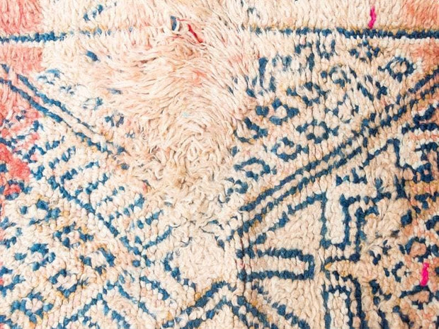 vintage moroccan rug from Beni mguild, berber handmade area rug - sustainably made MOMO NEW YORK sustainable clothing, rug slow fashion