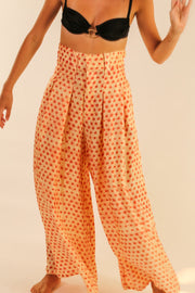 WIDE LEG SILK PANTS PENNY - sustainably made MOMO NEW YORK sustainable clothing, pants slow fashion