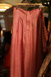 WIDE LEG SILK PANTS PENNY - sustainably made MOMO NEW YORK sustainable clothing, pants slow fashion